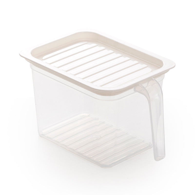 white square refrigerator crisper drawer – clean simple fridge organizer for produce