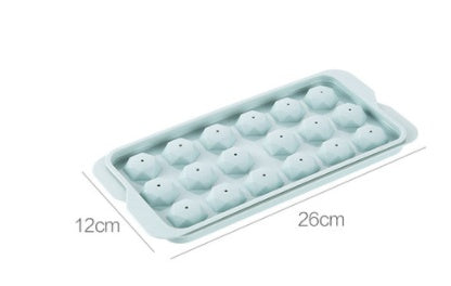 green 3D round ice ball mold tray 18 grids – slow-melting ice spheres for drinks