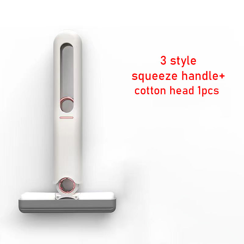 mini squeeze mop style 3 with 1 cotton head – portable home car and glass cleaner