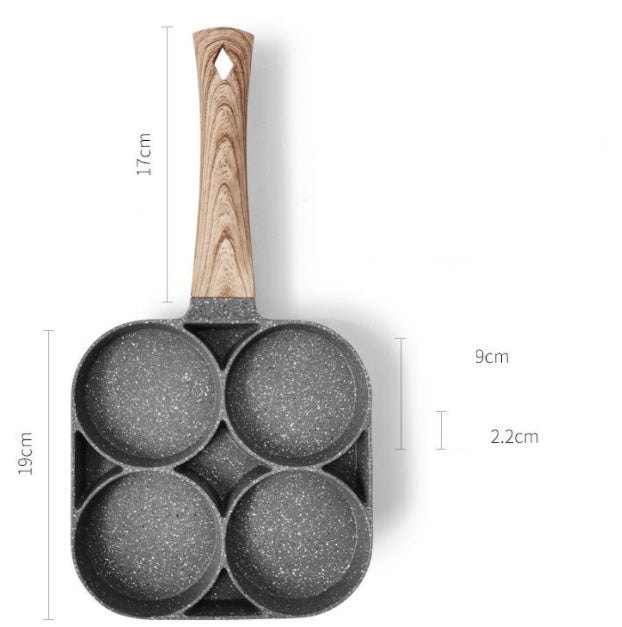 4 Egg Frying Pan – Nonstick Breakfast Pan
