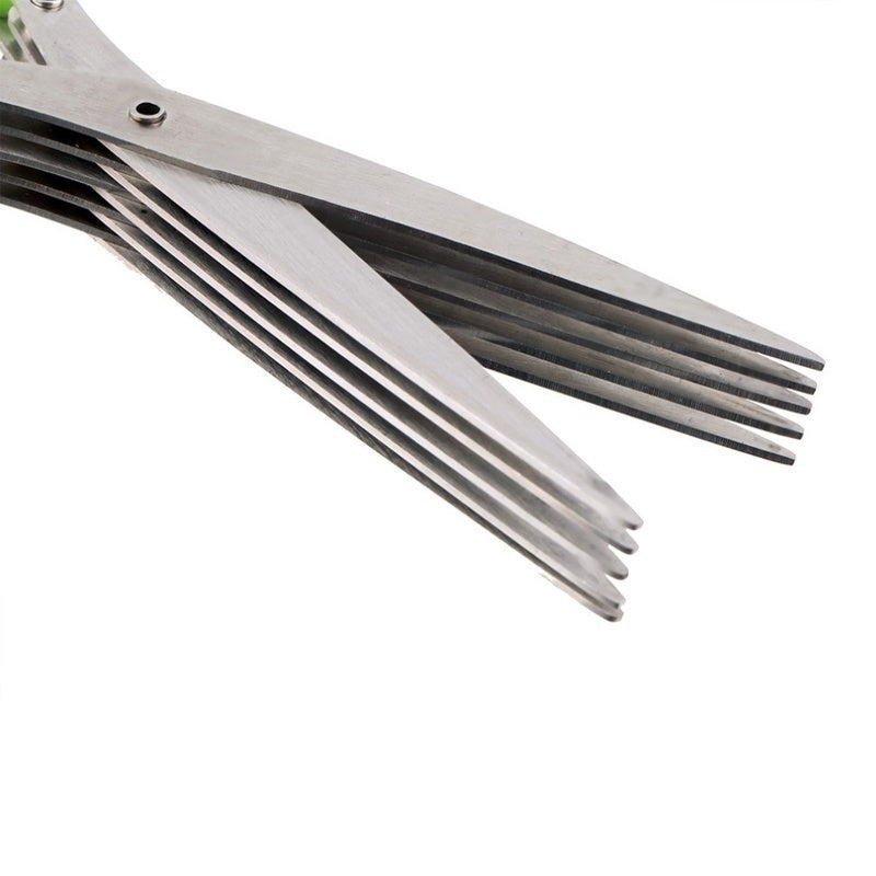 Herb Scissors – 3 or 5 Blade Green Onion Cutter