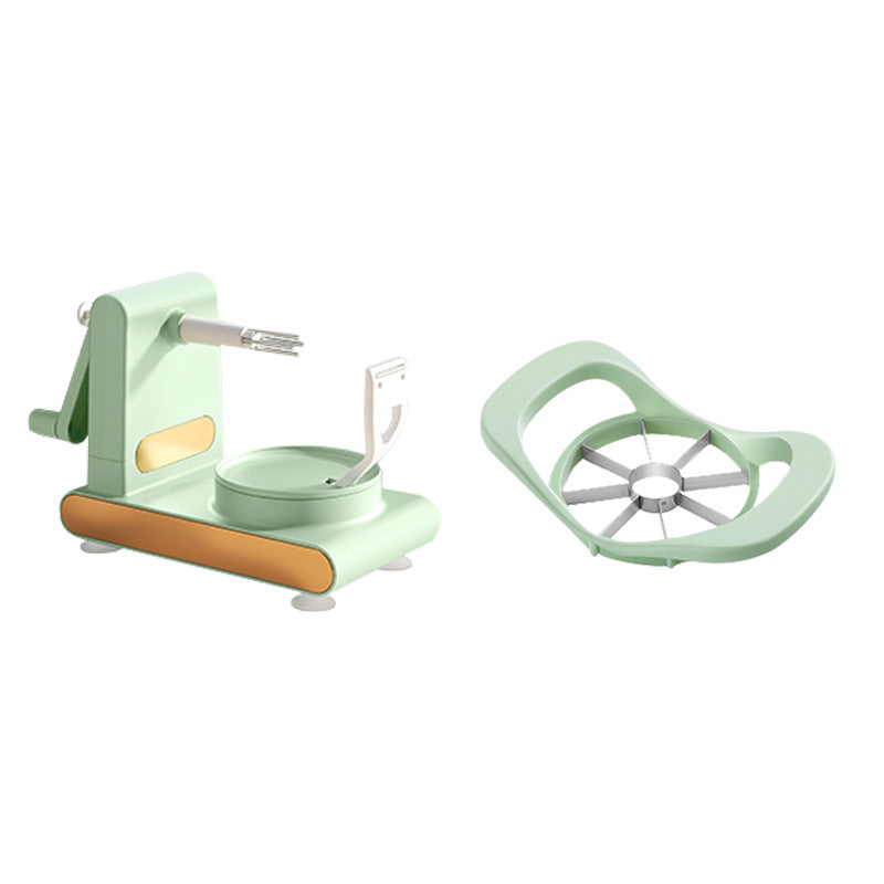 light green multifunctional fruit peeler and cutter – peel slice and core