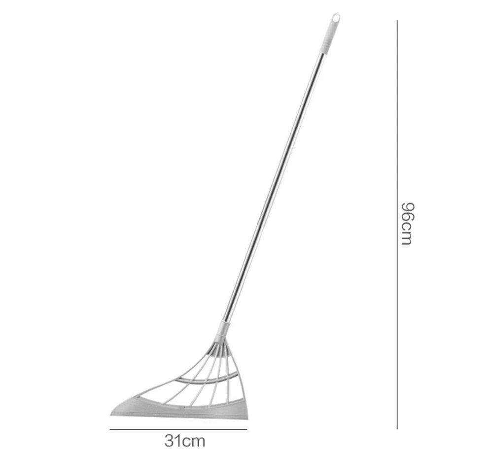 Silicone Magic Wiper & Floor Mop – Extendable Scraper Broom for Glass & Bathroom
