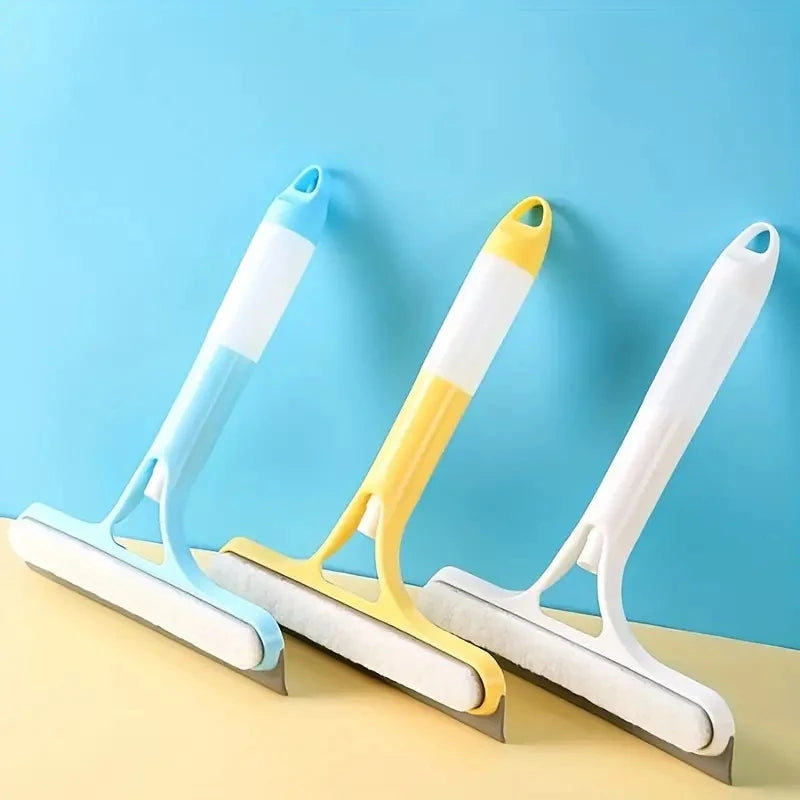 3-in-1 Window & Glass Scraper – Squeegee with Water Spray