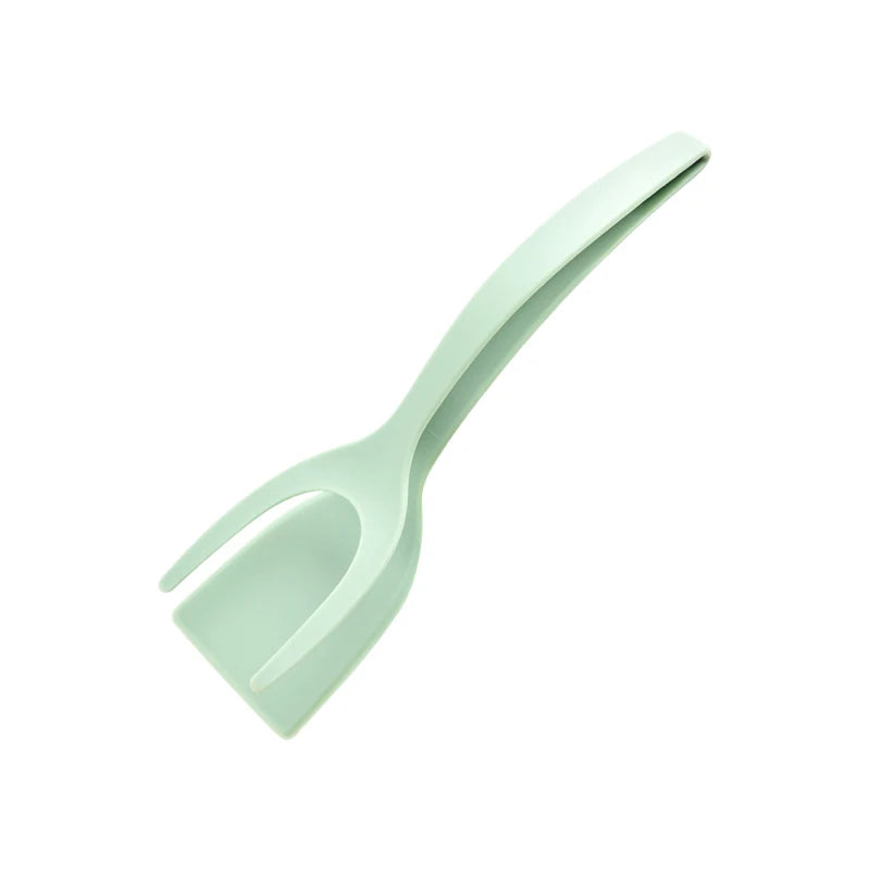 2-in-1 Grip & Flip Spatula Tongs – Nylon Non-Stick Kitchen Turner