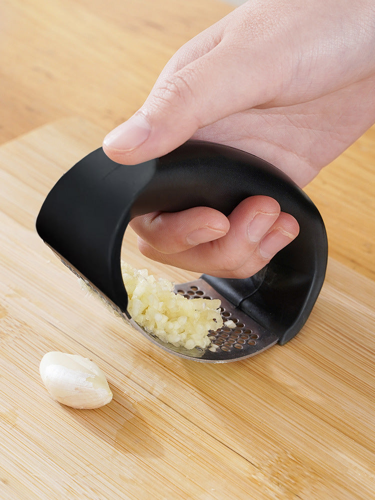 Stainless Steel Garlic Press & Mincer – Manual Garlic Crusher