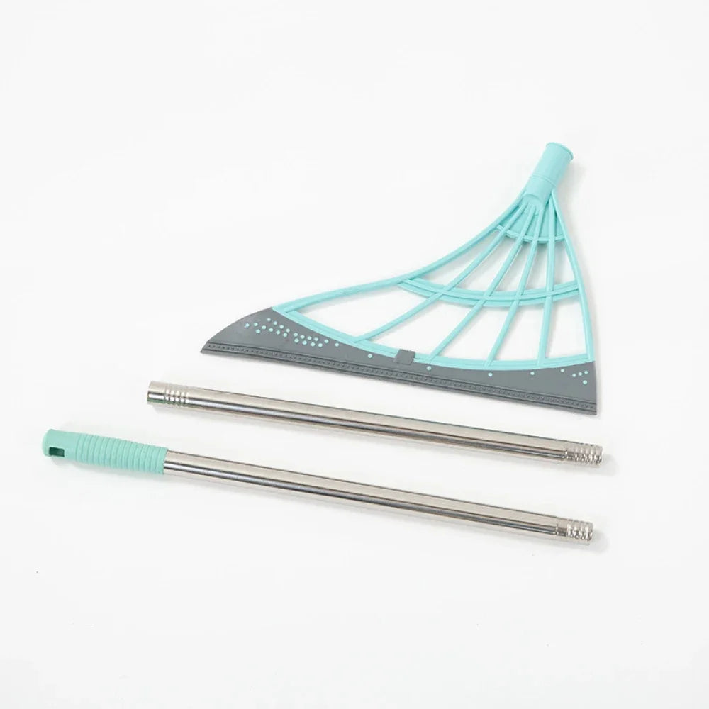 Silicone Magic Wiper & Floor Mop – Extendable Scraper Broom for Glass & Bathroom
