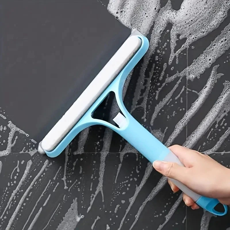 3-in-1 Window & Glass Scraper – Squeegee with Water Spray