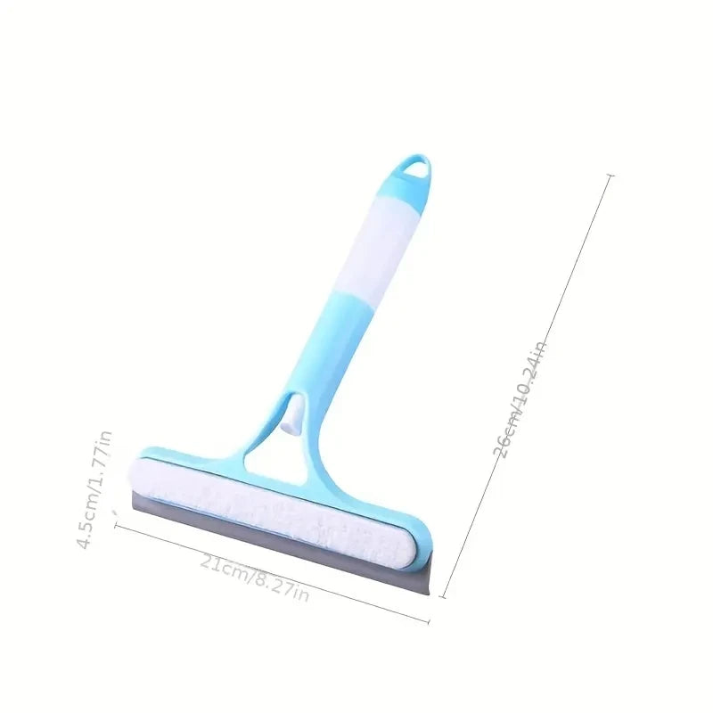 3-in-1 Window & Glass Scraper – Squeegee with Water Spray