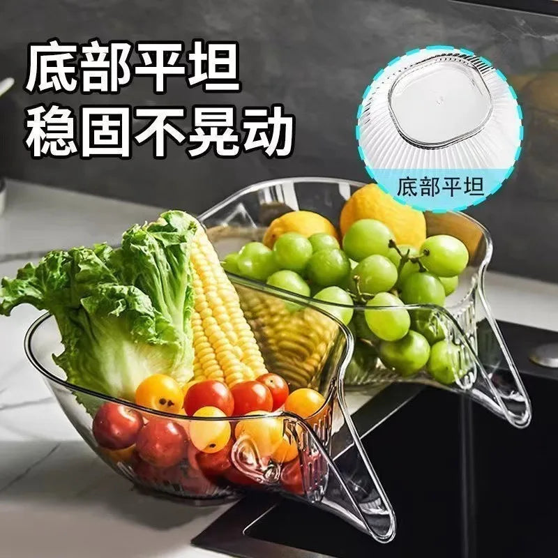 Multifunctional Drain Basket & Sink Strainer – Dry & Wet Separation