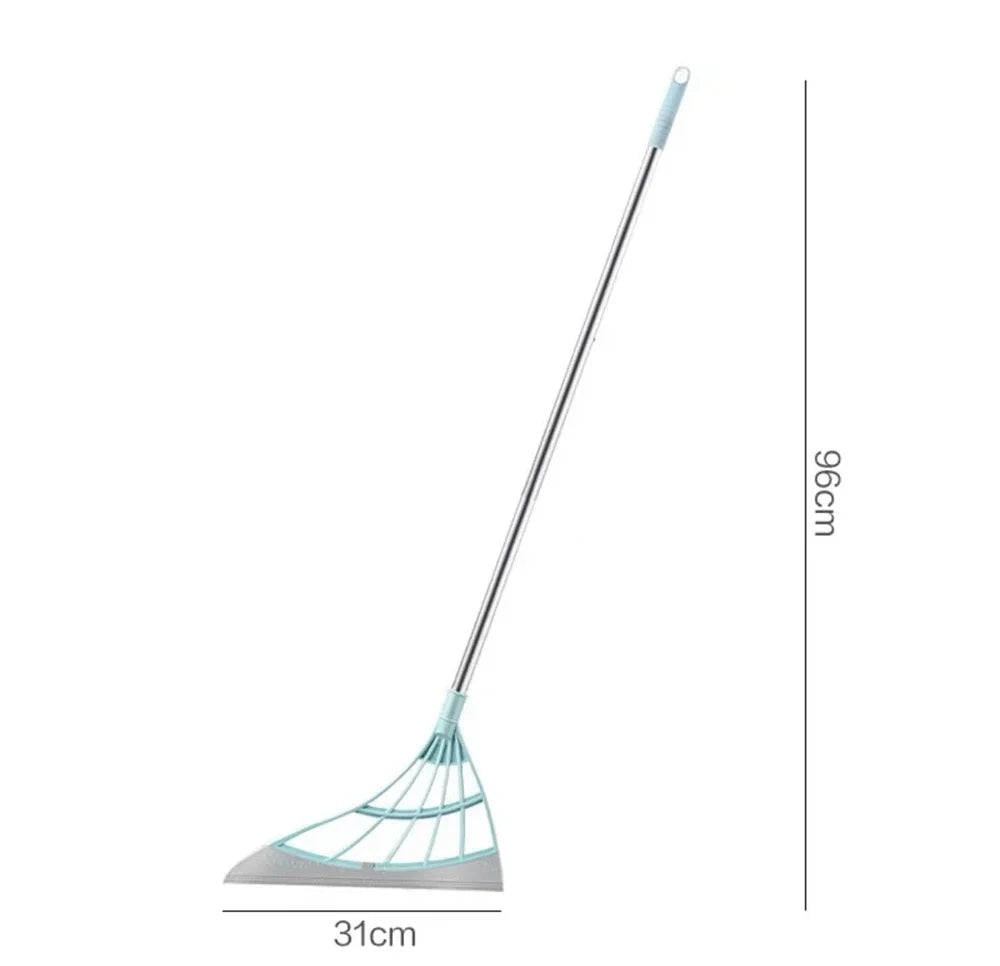 Silicone Magic Wiper & Floor Mop – Extendable Scraper Broom for Glass & Bathroom