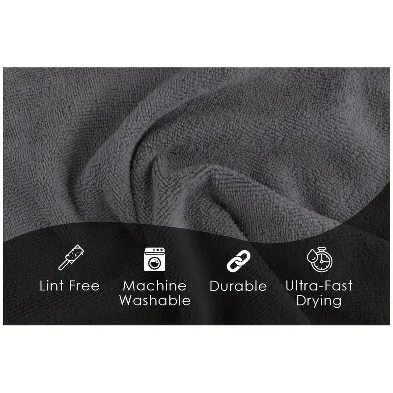 Microfiber Cleaning Cloths – Lint-Free, Reusable & Absorbent