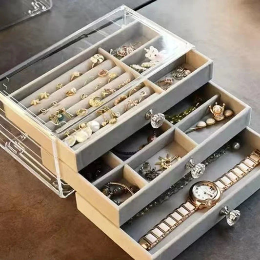 Jewelry Organizer Box – 3 Drawer Stackable Storage