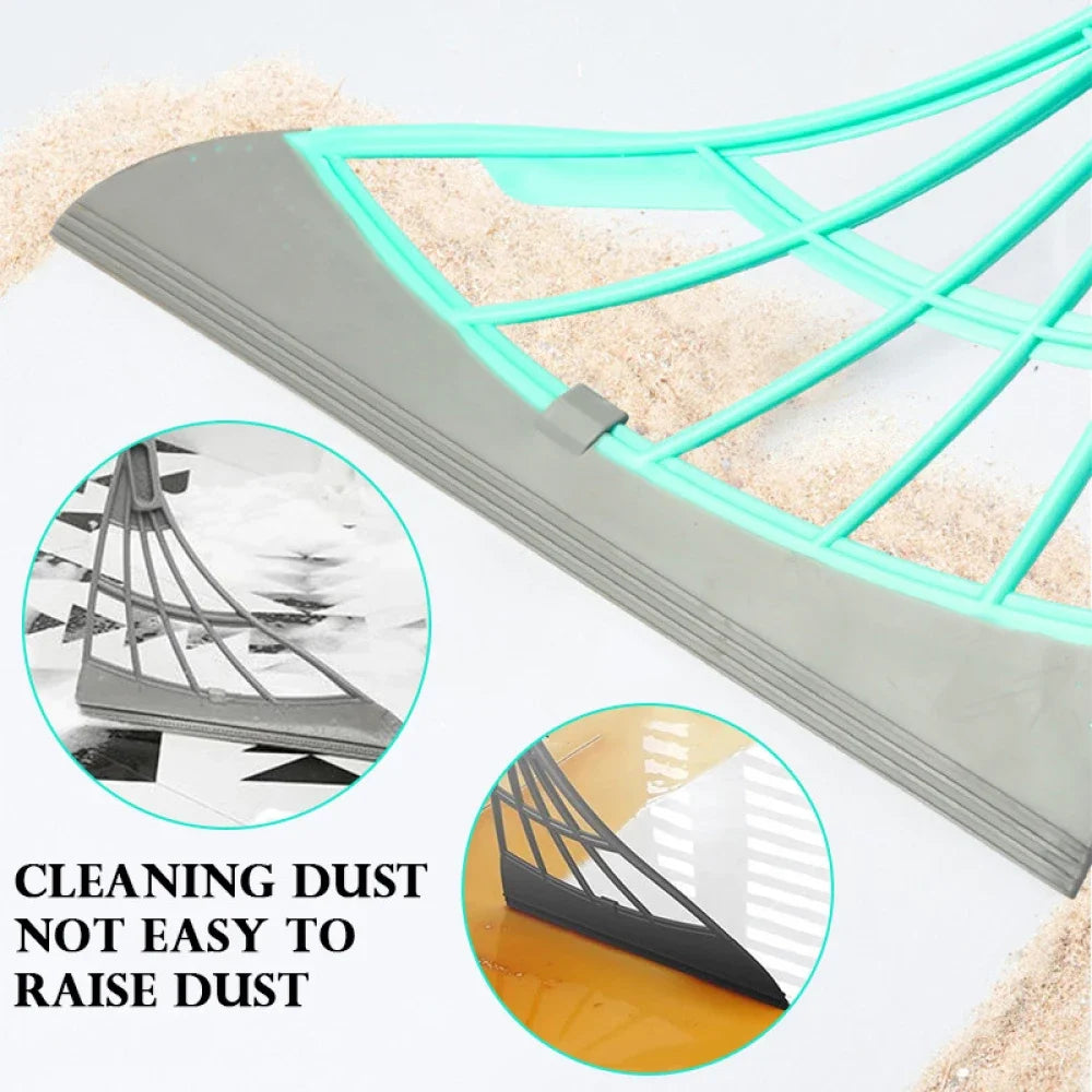 Silicone Magic Wiper & Floor Mop – Extendable Scraper Broom for Glass & Bathroom