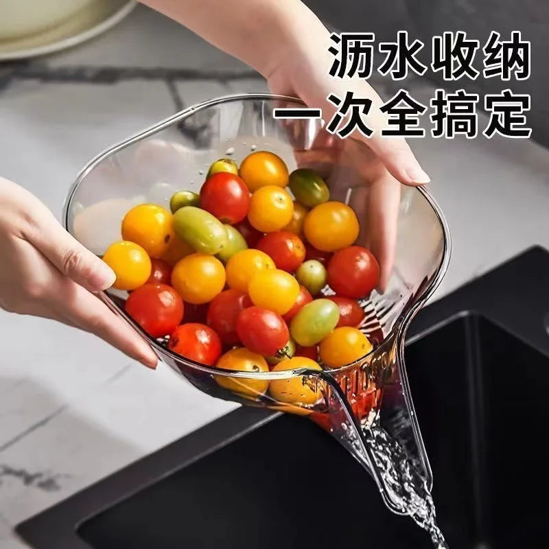 Multifunctional Drain Basket & Sink Strainer – Dry & Wet Separation