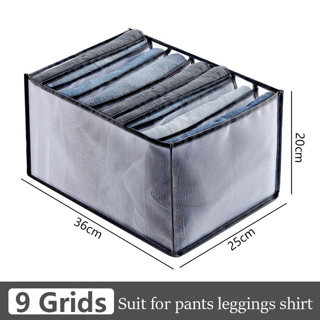 Foldable Clothing & Jeans Storage Organizer – Drawer & Closet Box