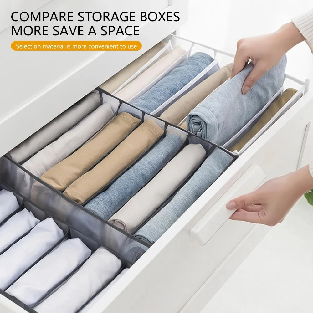 Foldable Clothing & Jeans Storage Organizer – Drawer & Closet Box