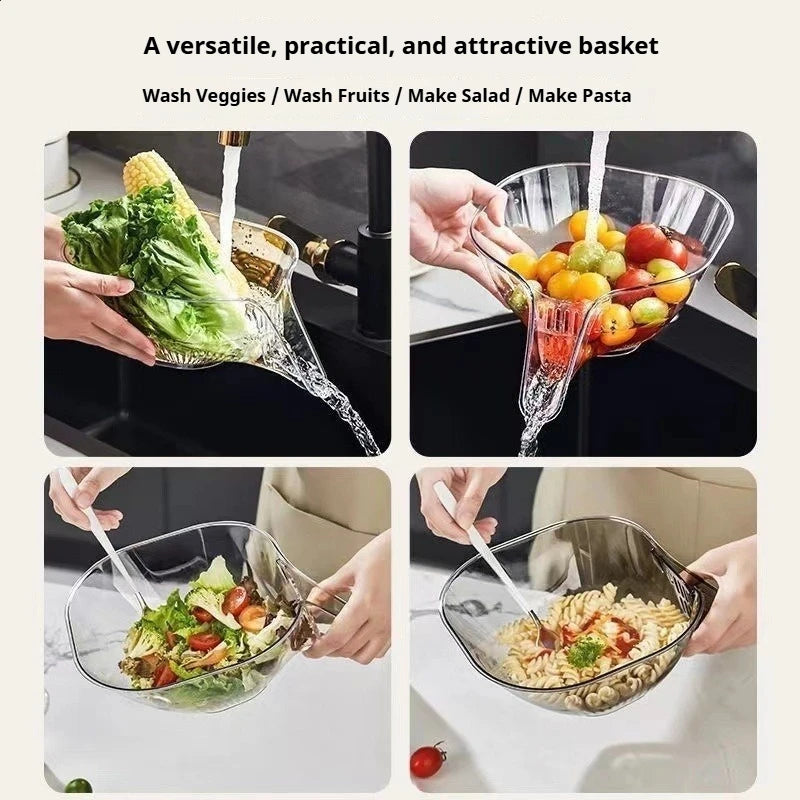 Multifunctional Drain Basket & Sink Strainer – Dry & Wet Separation