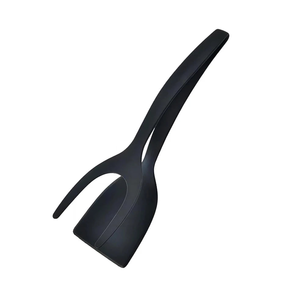 2-in-1 Grip & Flip Spatula Tongs – Nylon Non-Stick Kitchen Turner