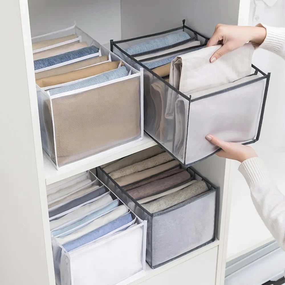 Foldable Clothing & Jeans Storage Organizer – Drawer & Closet Box