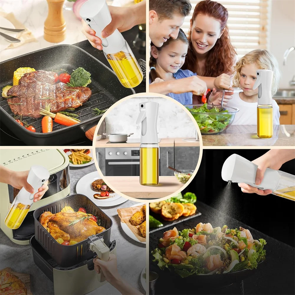 Oil Spray Bottle – Refillable Mist Sprayer for Cooking & BBQ