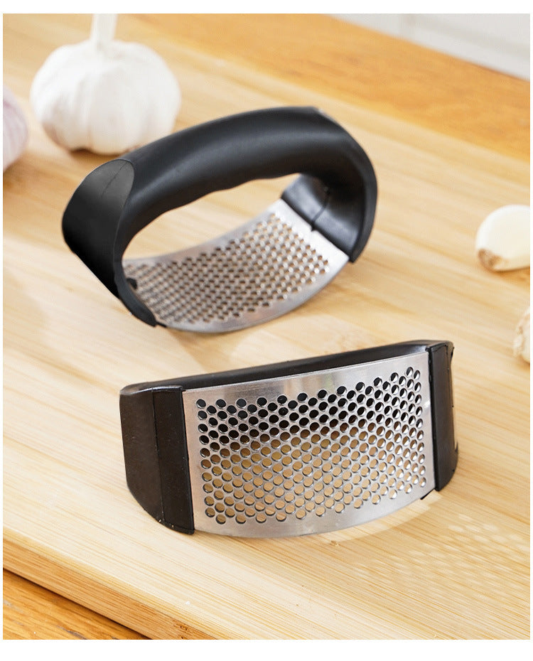 Stainless Steel Garlic Press & Mincer – Manual Garlic Crusher