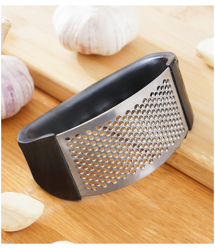 Stainless Steel Garlic Press & Mincer – Manual Garlic Crusher