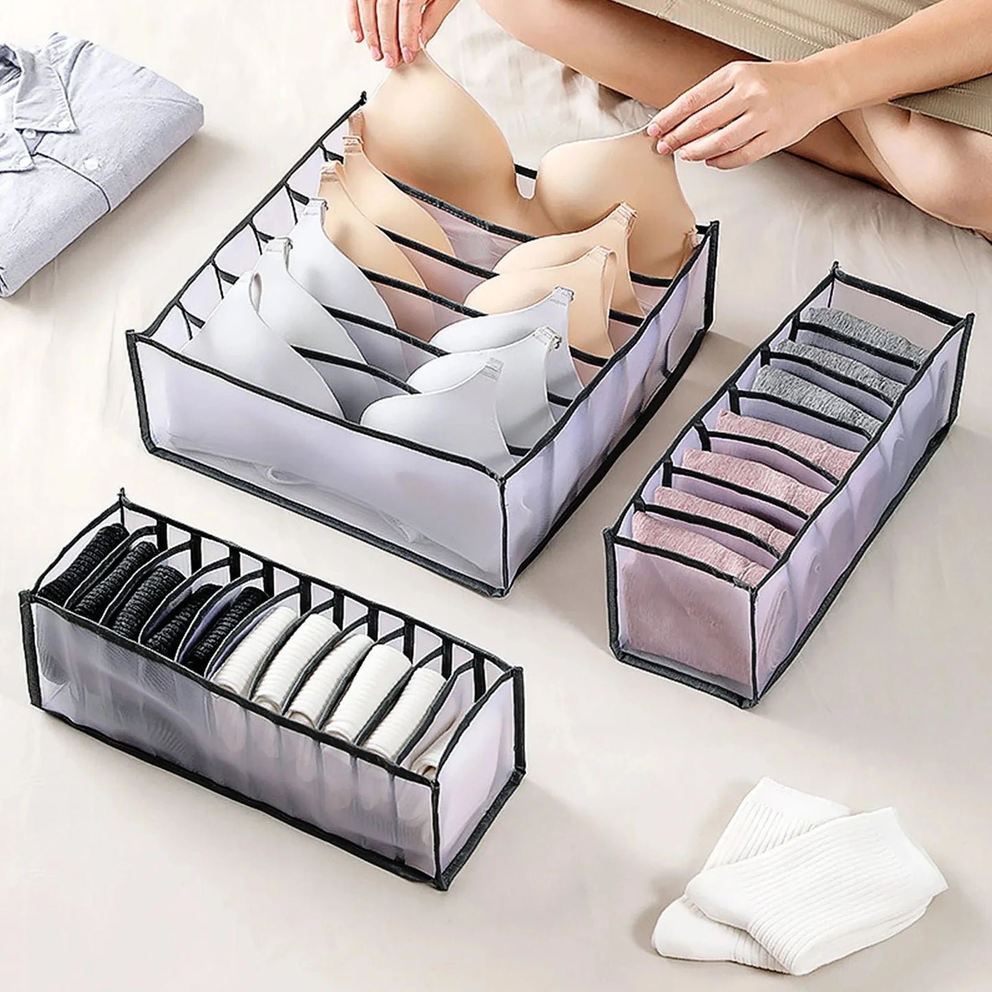 Foldable Clothing & Jeans Storage Organizer – Drawer & Closet Box