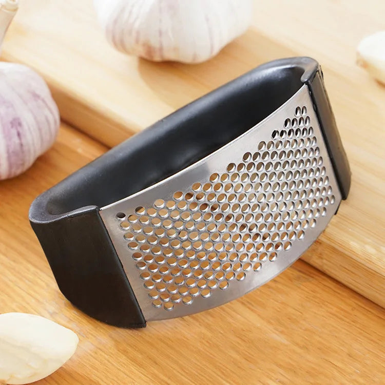Stainless Steel Garlic Press & Mincer – Manual Garlic Crusher