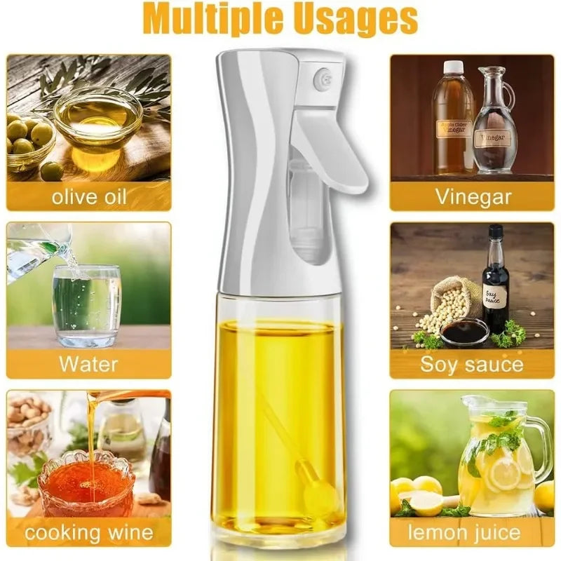 Oil Spray Bottle – Refillable Mist Sprayer for Cooking & BBQ