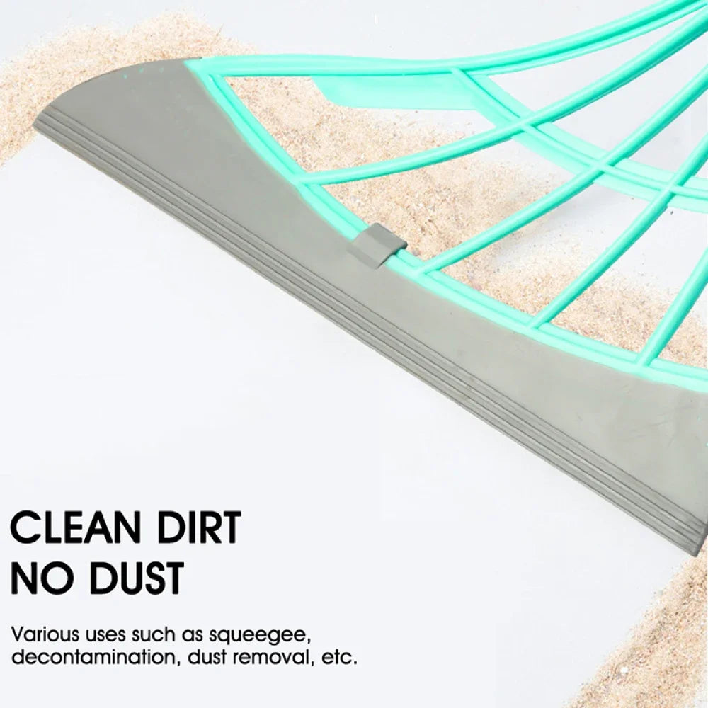 Silicone Magic Wiper & Floor Mop – Extendable Scraper Broom for Glass & Bathroom