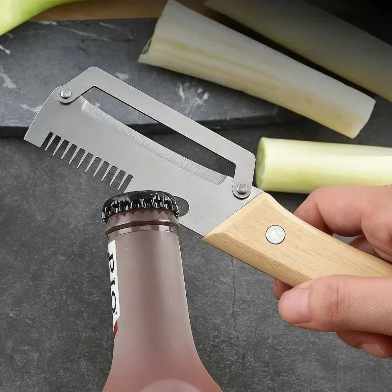 3-in-1 Stainless Steel Peeler, Slicer & Shredder – Multifunctional Kitchen Tool