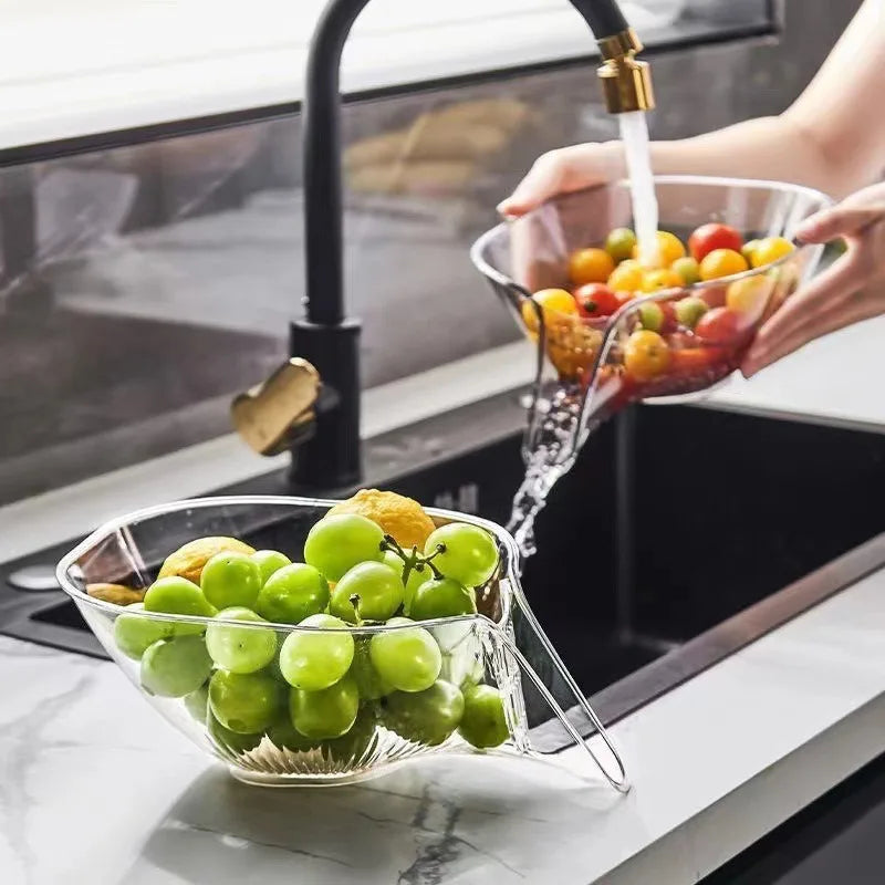 Multifunctional Drain Basket & Sink Strainer – Dry & Wet Separation