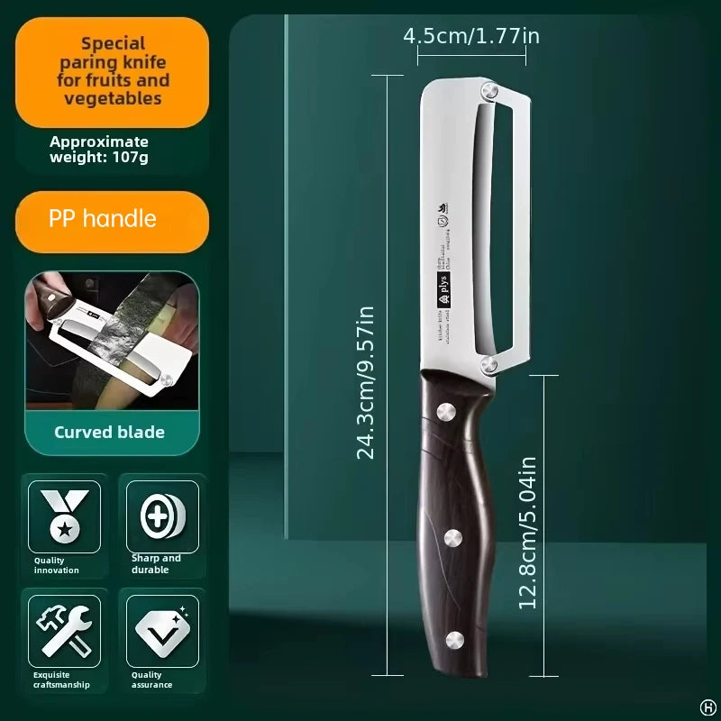 Stainless Steel Vegetable Peeler – Eco-Friendly Wooden Handle