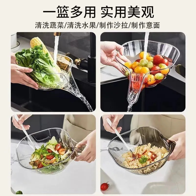 Multifunctional Drain Basket & Sink Strainer – Dry & Wet Separation