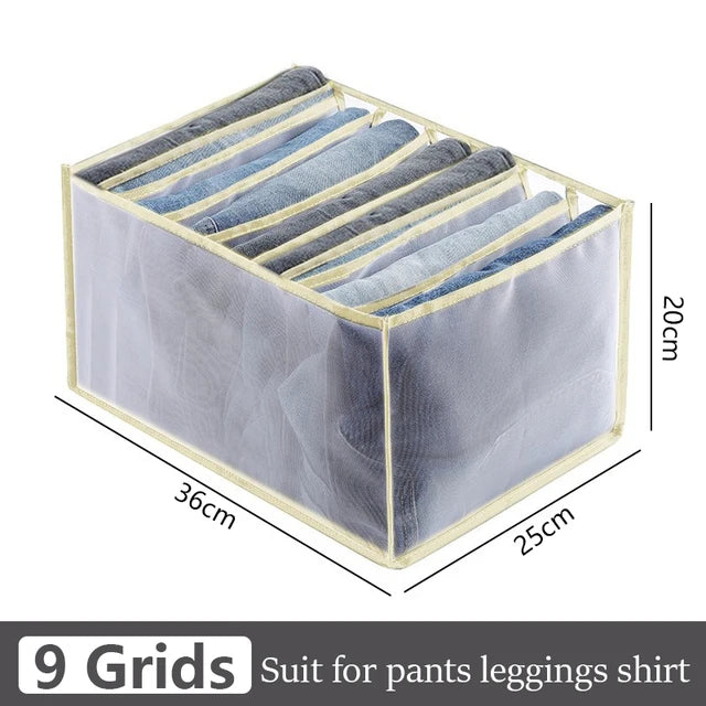 Foldable Clothing & Jeans Storage Organizer – Drawer & Closet Box