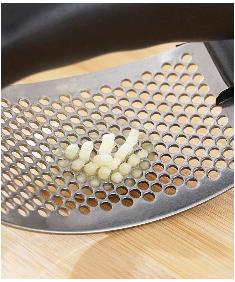 Stainless Steel Garlic Press & Mincer – Manual Garlic Crusher