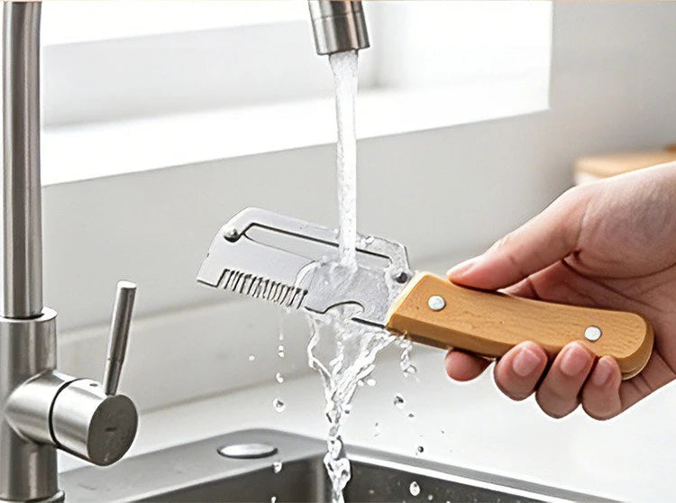 3-in-1 Stainless Steel Peeler, Slicer & Shredder – Multifunctional Kitchen Tool