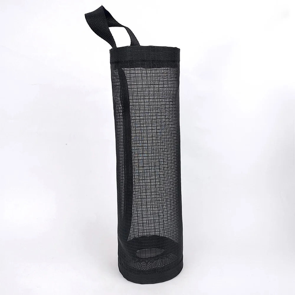 Wall-Mount Plastic Bag Holder – Large Capacity Kitchen Garbage Bag Organizer