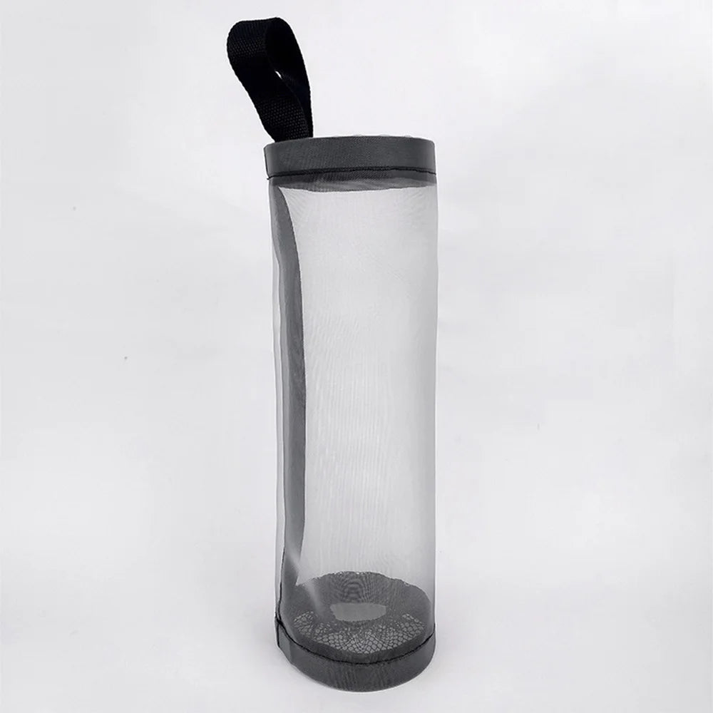 Wall-Mount Plastic Bag Holder – Large Capacity Kitchen Garbage Bag Organizer