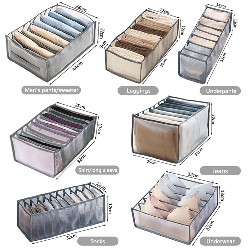 Foldable Clothing & Jeans Storage Organizer – Drawer & Closet Box