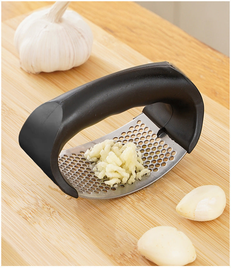 Stainless Steel Garlic Press & Mincer – Manual Garlic Crusher