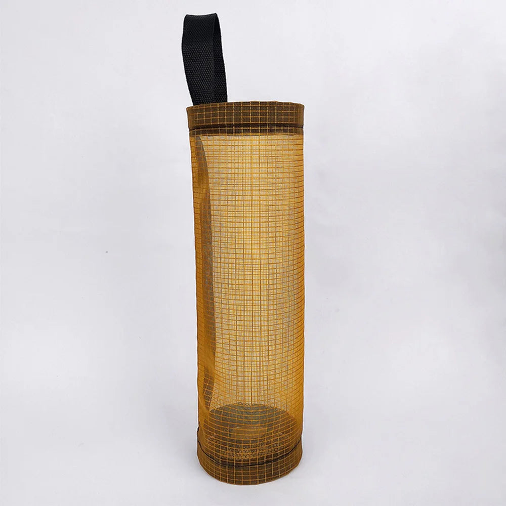 Wall-Mount Plastic Bag Holder – Large Capacity Kitchen Garbage Bag Organizer