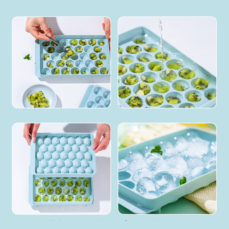 green round ice cube maker 33 grids – perfect for cocktails and whiskey