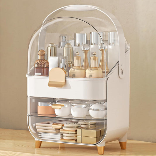 Clear Acrylic Cosmetic Organizer for Makeup & Skincare