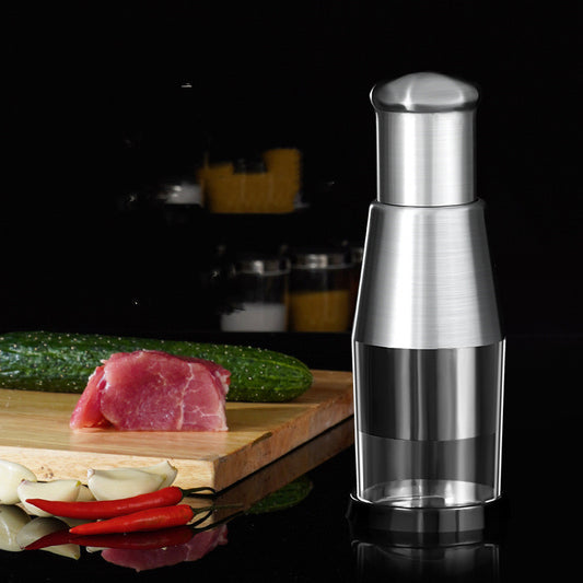 Garlic Press Chopper – Manual Onion Vegetable Chopper